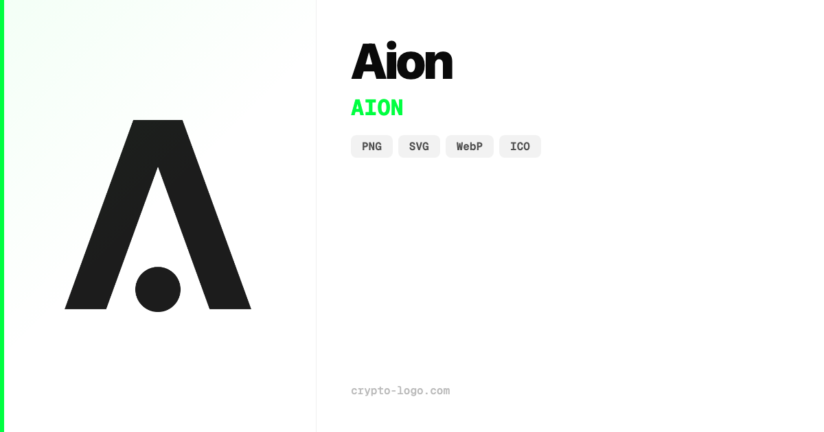 Aion (AION) Logo — Descarga Gratis PNG y SVG | crypto-logo.com