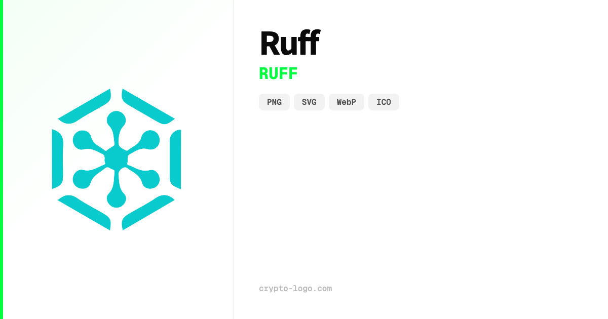 Ja Ruff Ruff (RUFF) ロゴ — 無料PNG & SVGダウンロード | crypto-logo.com
